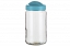 Glass storage jar "Avena" 1.5 L, turquoise